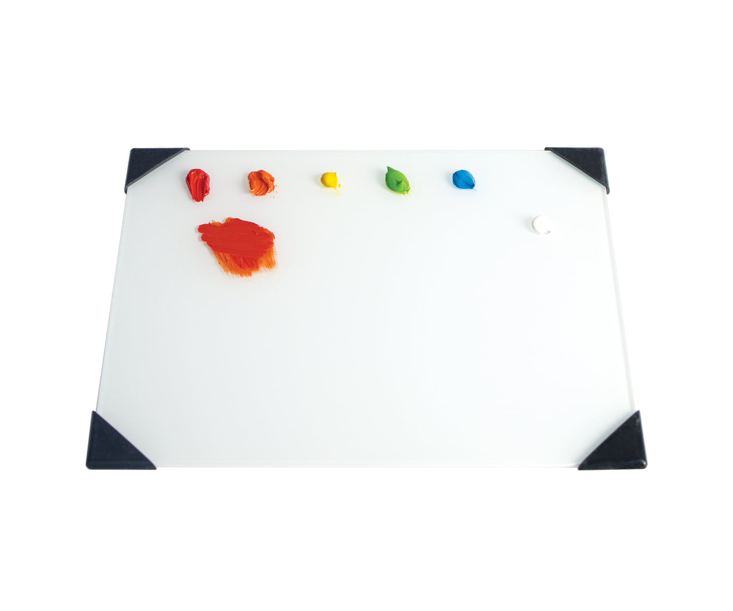 New Wave Art Palette, POSH Glass Palettes, White Table Top