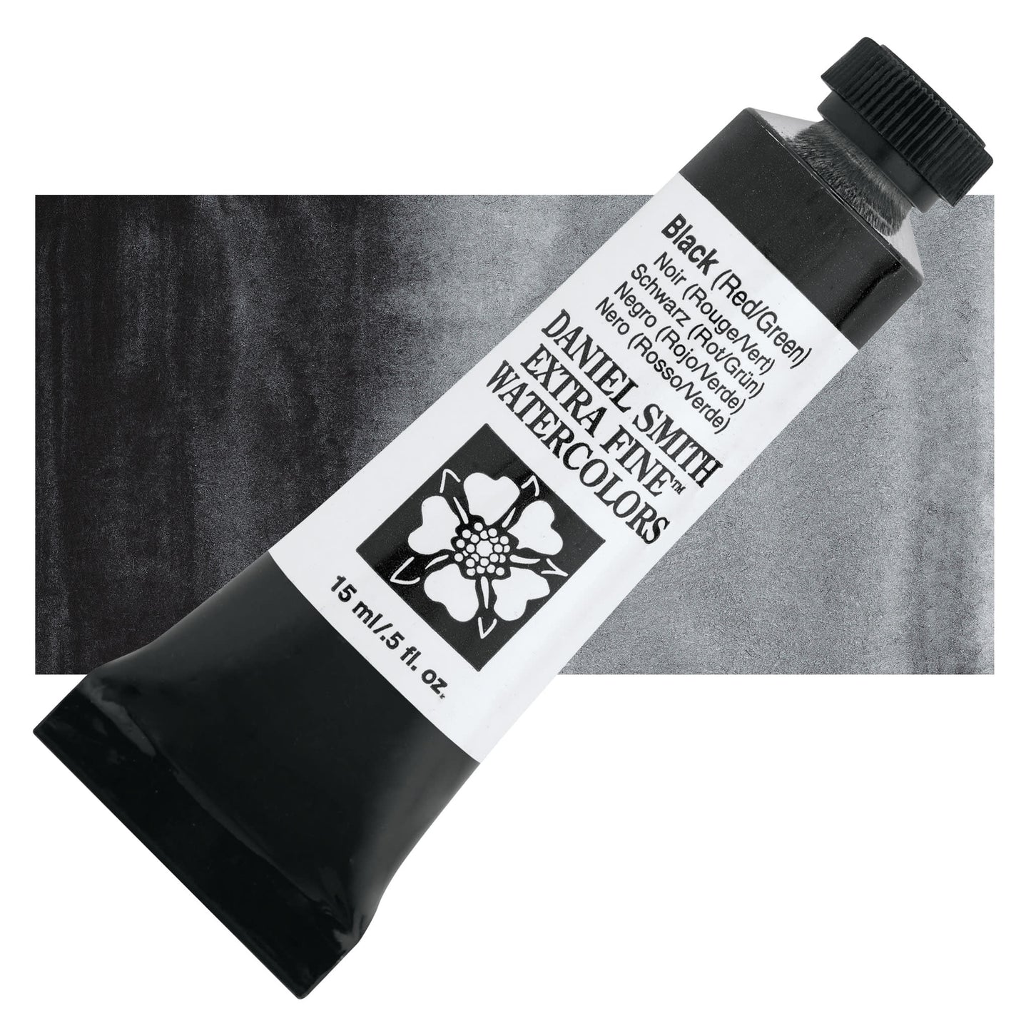 Daniel Smith Extra Fine Watercolor - Black (Red/Green), 15 ml Tube