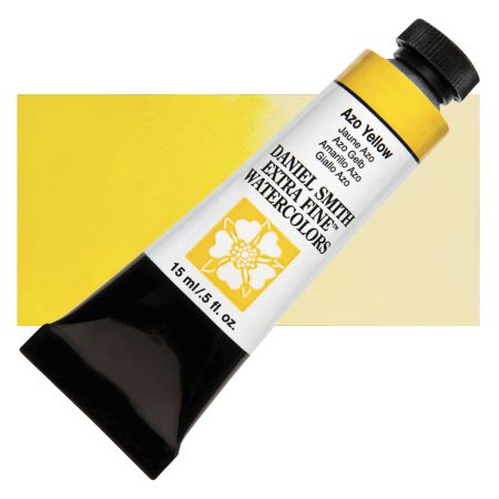 Daniel Smith Extra Fine Watercolor - Azo Yellow, 15 ml Tube