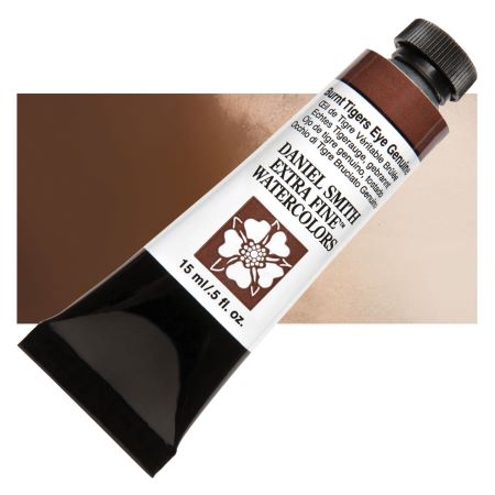 Daniel Smith Extra Fine Watercolor - Burnt Tigers Eye Genuine, 15 ml Tube
