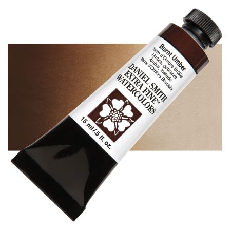 Daniel Smith Extra Fine Watercolor - Burnt Umber, 15 ml Tube