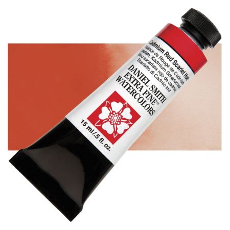 Daniel Smith Extra Fine Watercolor - Cadmium Red Scarlet Hue, 15 ml Tube