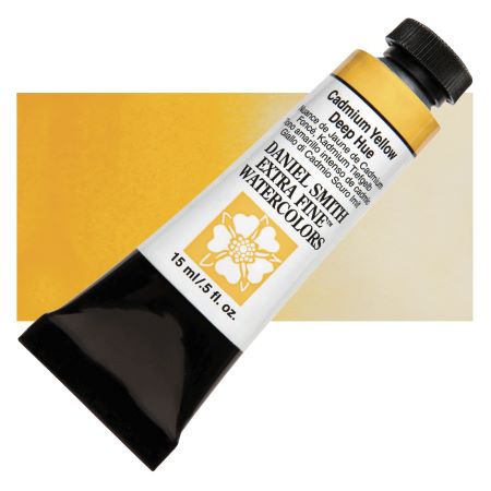 Daniel Smith Extra Fine Watercolor - Cadmium Yellow Deep Hue, 15 ml Tube