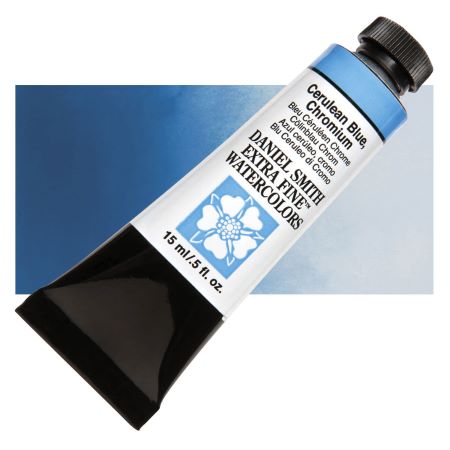 Daniel Smith Extra Fine Watercolor - Cerulean Blue Chrome, 15 ml Tube