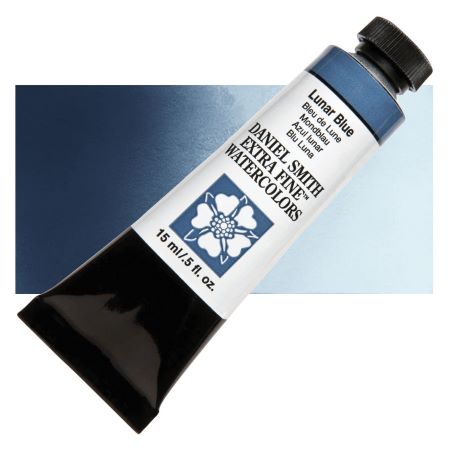 Daniel Smith Extra Fine Watercolor - Lunar Blue, 15 ml Tube