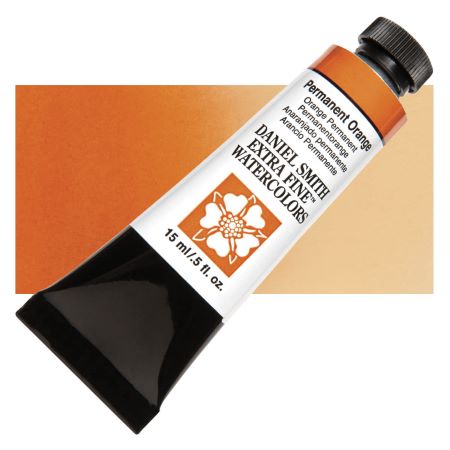 Daniel Smith Extra Fine Watercolor - Permanent Orange, 15 ml Tube