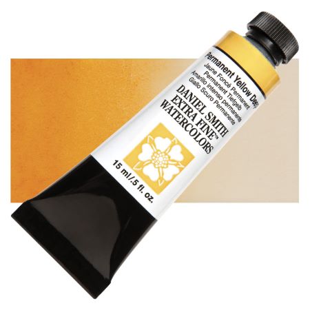 Daniel Smith Extra Fine Watercolor - Permanent Yellow Deep, 15 ml Tube