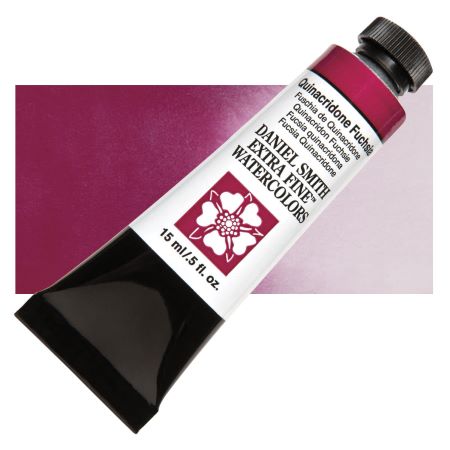 Daniel Smith Extra Fine Watercolor - Quinacridone Fuchsia, 15 ml Tube