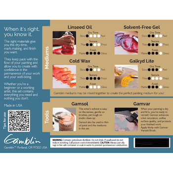 Gamblin Oil Painting Must Haves Set, 6-Piece Set