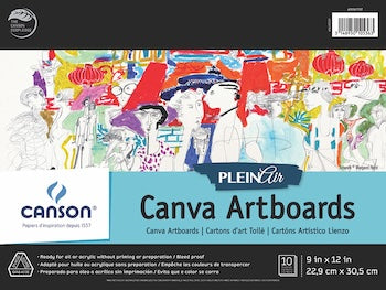Canson Plein Air Artboard Pad, 9" x 12", 10 Sheets/Pad