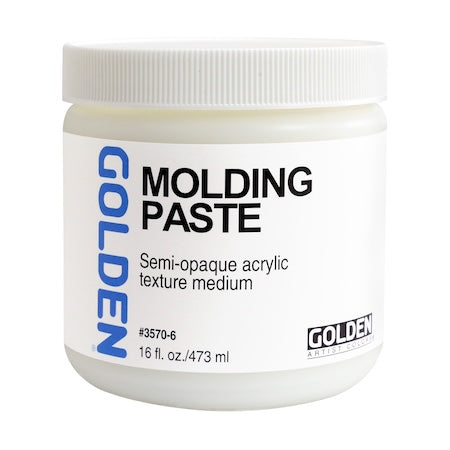 Golden Molding Paste - Semi-opaque acrylic texture medium