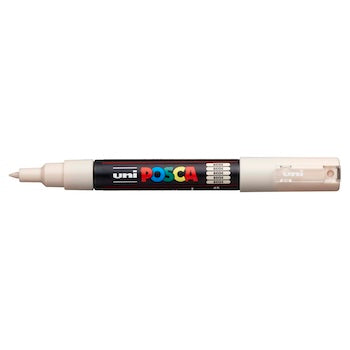 POSCA Paint Marker, PC-1M Extra Fine, Beige