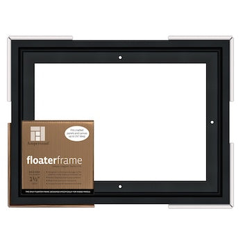 Floater Frames, Bold Edge (3/8" Face) 1-7/8" Frame Profile for 1-1/2" Deep Artwork,