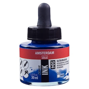 Amsterdam Acrylic Ink, 30ml - Assorted Colors and Metallics