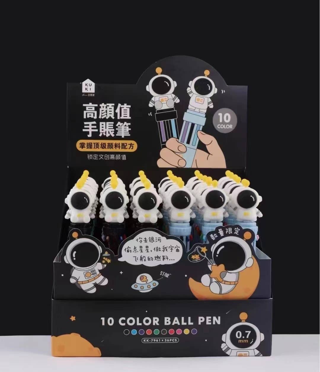 ASTRONAUT 10-COLOR RETRACTABLE BALL PEN-36