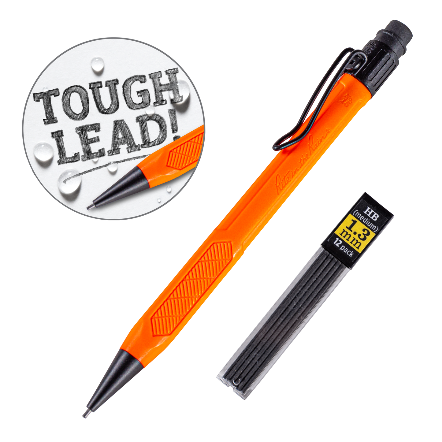 Rite in the Rain Work-Ready Pencil 1.3mm with Refill, Black