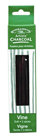 Winsor & Newton Artists' Vine Charcoal, 3 Pkg