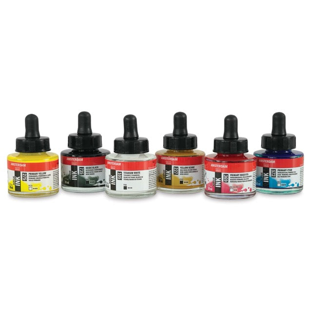 Amsterdam Acrylic Ink, 30ml - Assorted Colors and Metallics