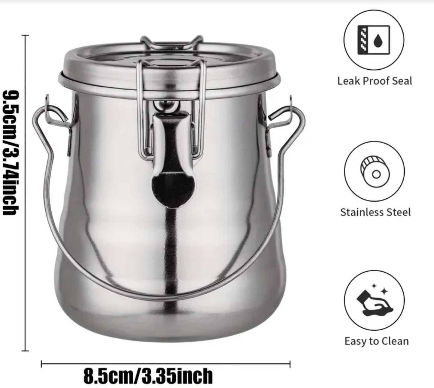 Stainless Steel Brush Washer, 8 oz.