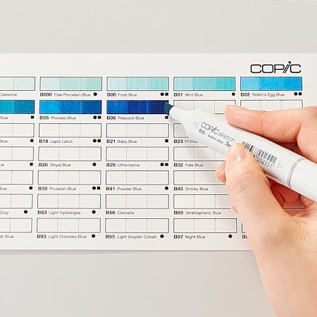 COPIC Color Swatch Cards