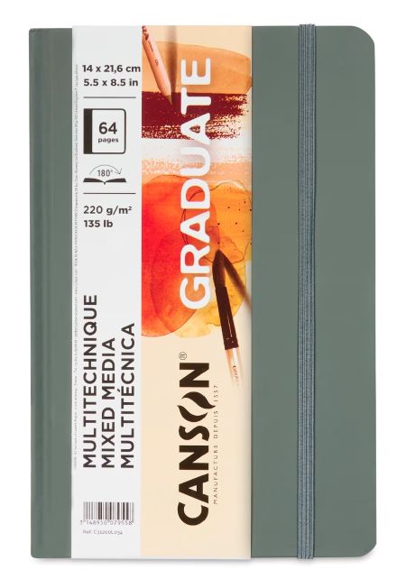 Canson Graduate Series Mixed Media Book natural 5.5 x 8.5