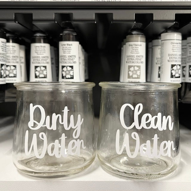 "Clean Water" & "Dirty Water" Artist Jars