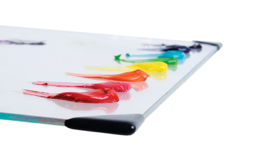 New Wave Art Palette, POSH Glass Palettes, Clear Table Top