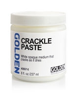 Jar of Golden Crackle Paste on a white background