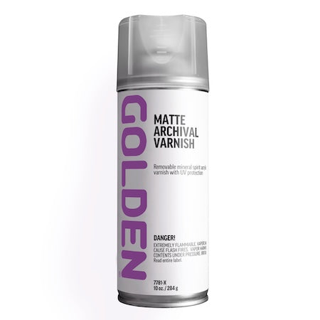 Golden Archival Spray Varnish, Matte, 10oz