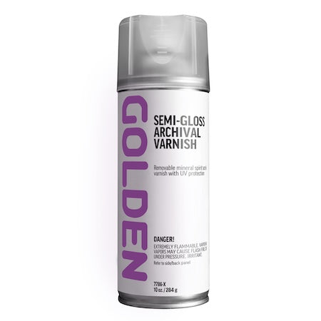 Golden Archival Spray Varnish, Semi-Gloss, 10oz