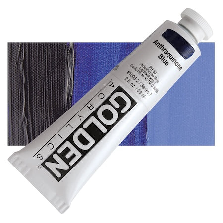 Golden Heavy Body Acrylic, 2 oz., Anthraquinone Blue