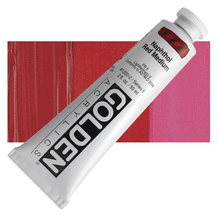 Golden® Heavy Body Acrylic, 2 oz., Naphthol Red Medium