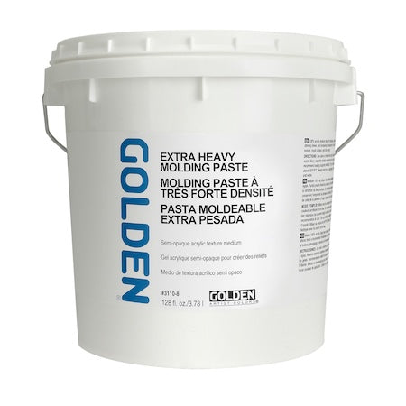 Golden Molding Paste - Semi-opaque acrylic texture medium