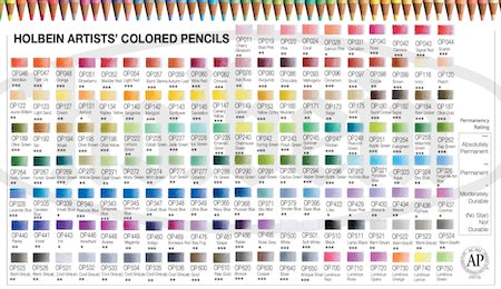 Holbein Colored Pencil - Set of 12 and 24 and 36 Colors