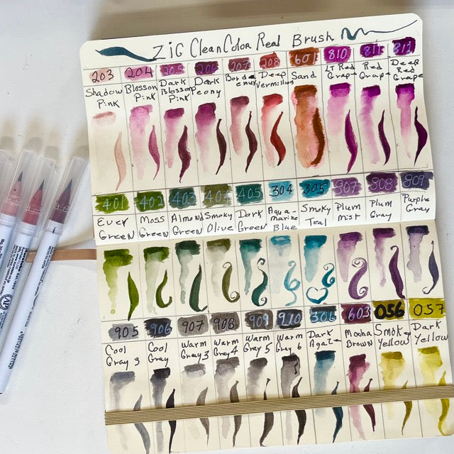 Kuretake Zig Clean Color Real Brush Marker Artist Brush Pen Set for Illustration