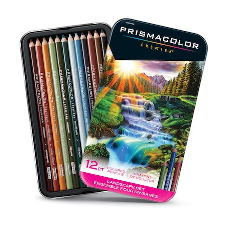 Prismacolor Premier Thick Core Colored Pencil Set, 12-Colors, Landscape