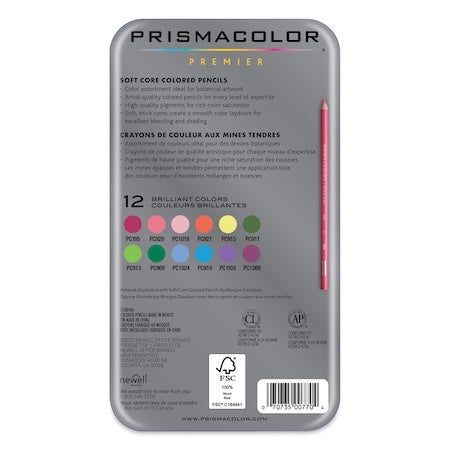 Prismacolor 12 Colored Pencils Botanical Garden Set