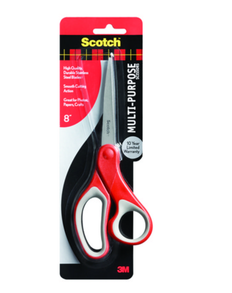 3M Scotch Precision Ultra-Edge Scissors, Non-Stick, 8"