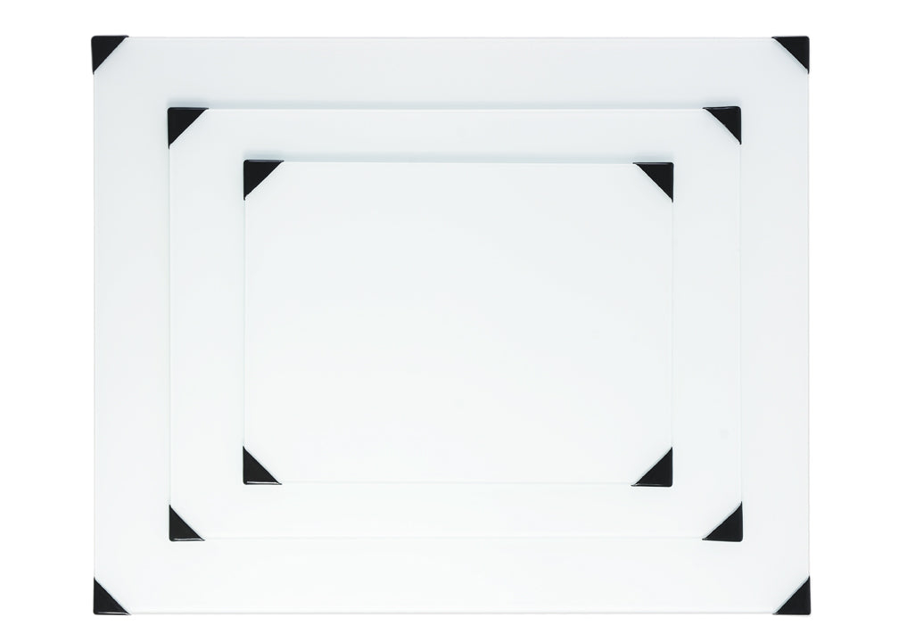 New Wave Art Palette, POSH Glass Palettes, White Table Top