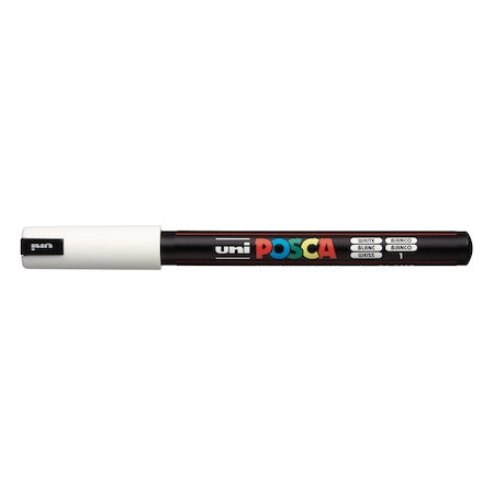 POSCA Paint Pen, PC-1MR Ultra-Fine Tip, White