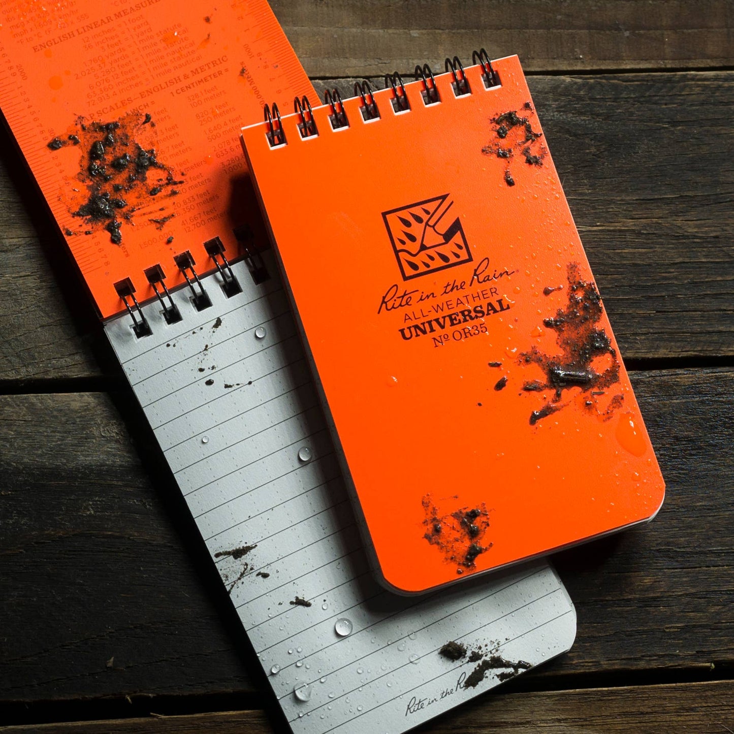 Rite in the Rain 3" x 5" Top Spiral Notebook, Orange