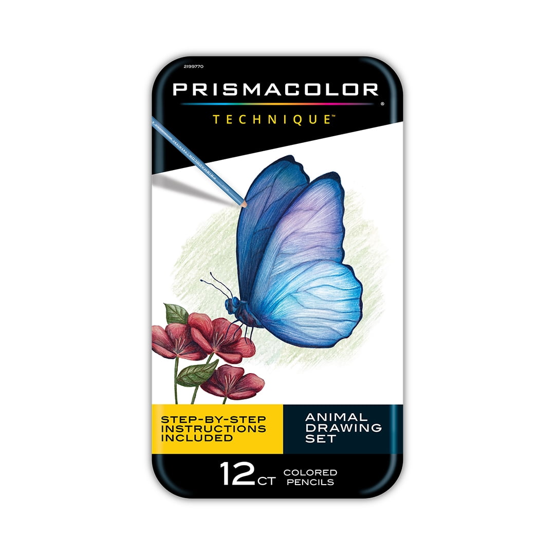 Prismacolor 12 Colored Pencils Animal Drawing Set