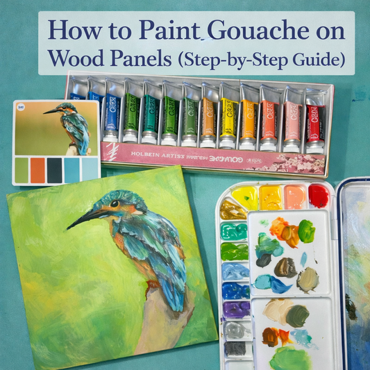How to Paint Gouache on Wood Panels (Step-by-Step Guide)