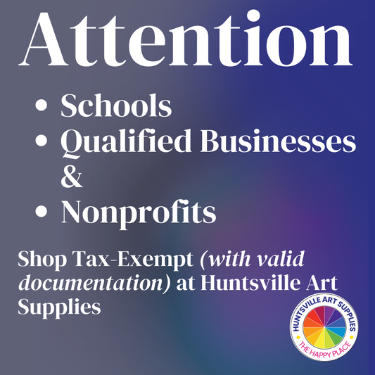 🎨 Tax-Exempt Purchasing at Huntsville Art Supplies