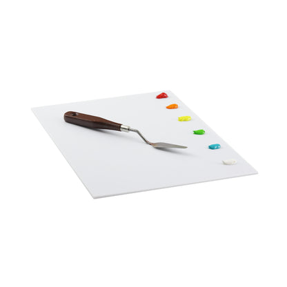 New Wave Art Palette, Easy Lift Peelable Plastic Palette, White