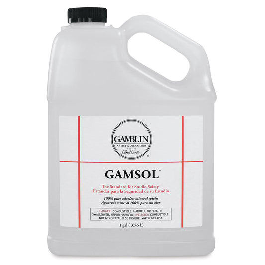 Gamblin Gamsol, 100% pure odorless mineral spirit, Gallon