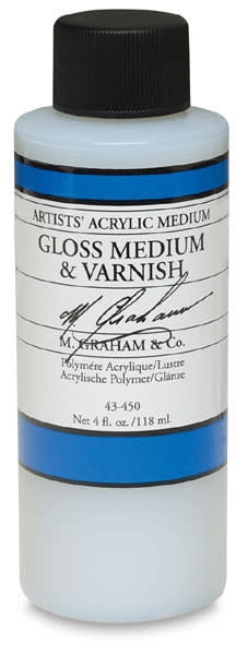 M GRAHAM 4OZ ACRYLIC GLOSS MEDIUM