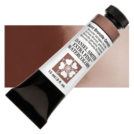 Daniel Smith Extra Fine Watercolor - PrimaTek, Burnt Bronzite Genuine, 15 ml Tube