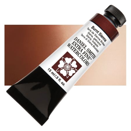 daniel smith extra fine watercolors burnt sienna