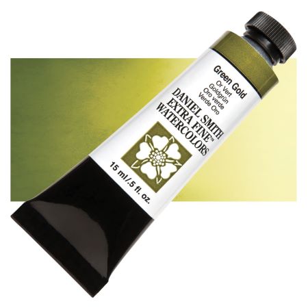 Daniel Smith Extra Fine Watercolor - Green Gold, 15 ml Tube